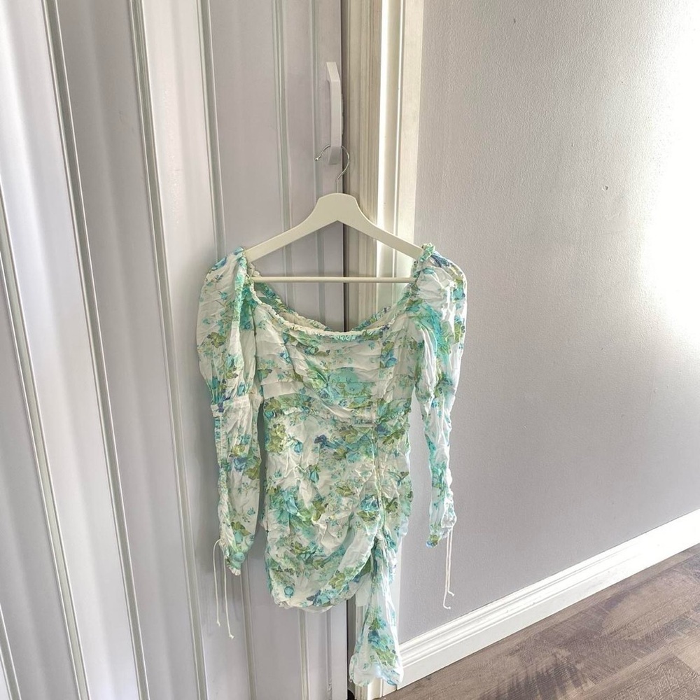 For Love and Lemons Eileen Mini Floral Dress